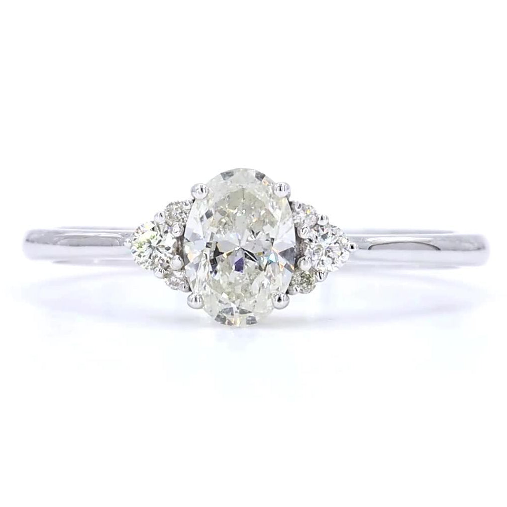 Oval Diamond Cluster Ring