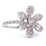 Load image into Gallery viewer, Floral Diamond Cluster Ring