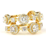 Load image into Gallery viewer, Halo Wide Diamond Band Ring