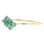 Load image into Gallery viewer, Pear Shape Emerald Dimond Bangle
