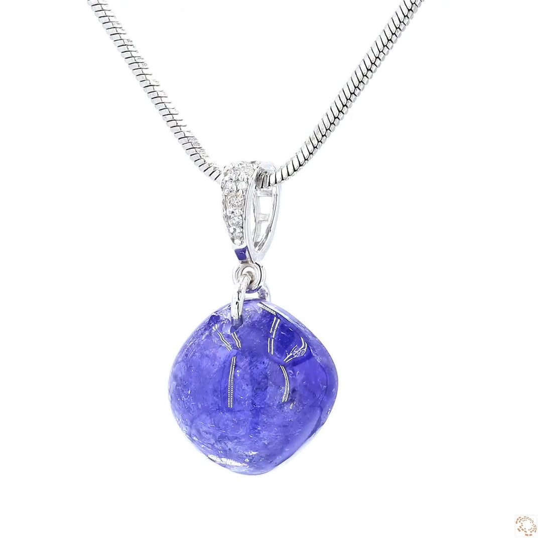 Tanzanite Diamond Pendant Necklace