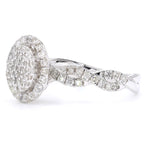 Load image into Gallery viewer, Cluster Diamond Halo Ring