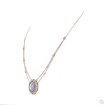 Load image into Gallery viewer, Marquise Halo Sapphire Pendant Necklace