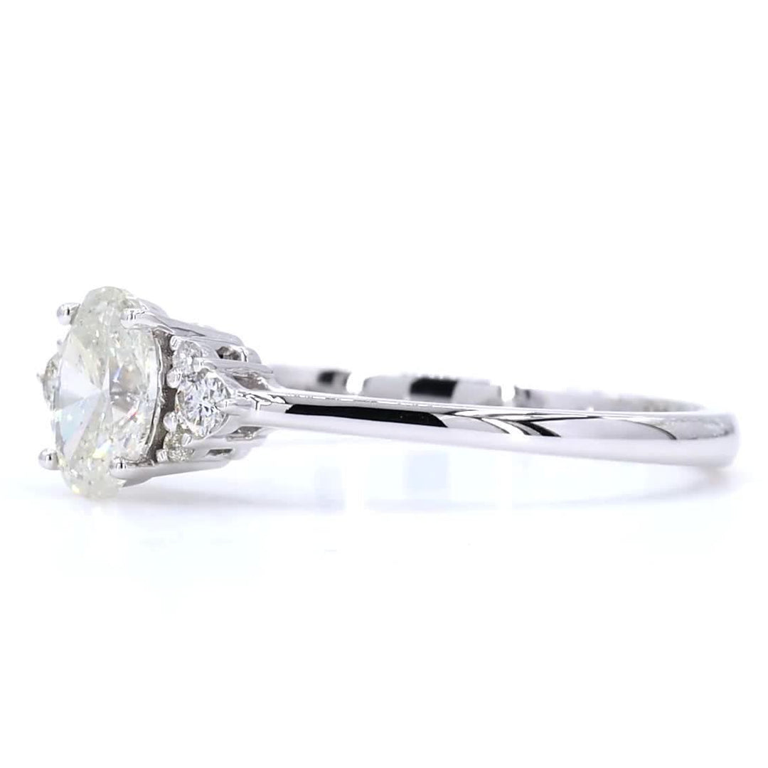 Oval Diamond Cluster Ring