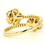 Load image into Gallery viewer, Double Floral Bypass Diamond Ring