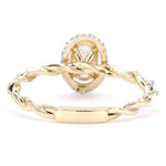 Load image into Gallery viewer, Oval Halo Diamond Ring