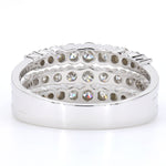 Load image into Gallery viewer, Triple Row Diamond Band Ring