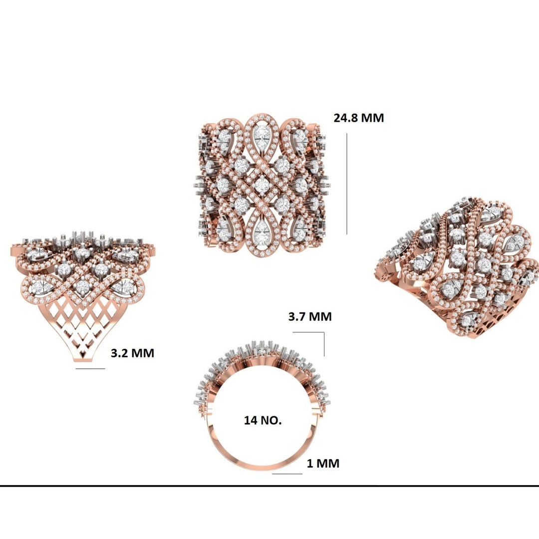 Infinity Cocktail Diamond Ring