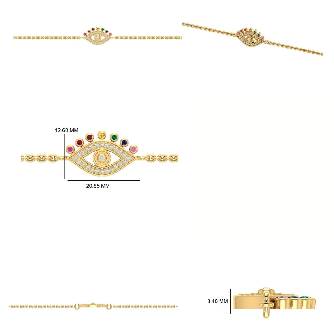 Evil Eye Diamond Bracelet
