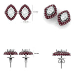 Load image into Gallery viewer, Marquise Diamond Emerald Earrings