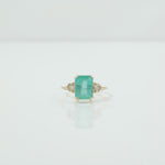 Load image into Gallery viewer, Emerald Diamond Ring