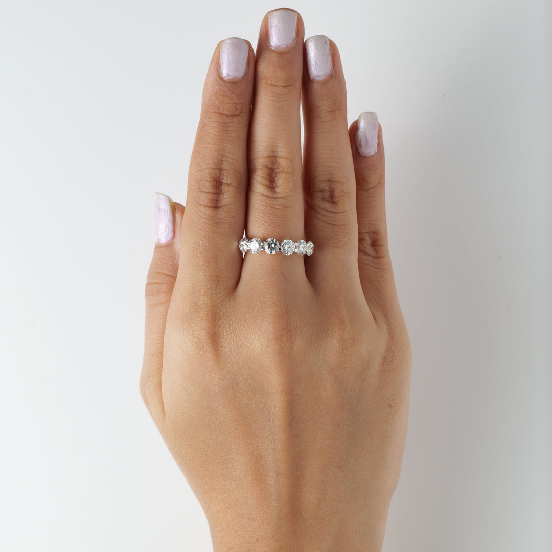 Half Eternity Lab Grown Diamond Band