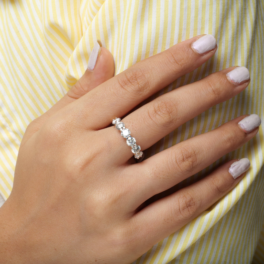 Half Eternity Lab Grown Diamond Band