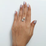 Load image into Gallery viewer, Double Floral Bypass Diamond Ring