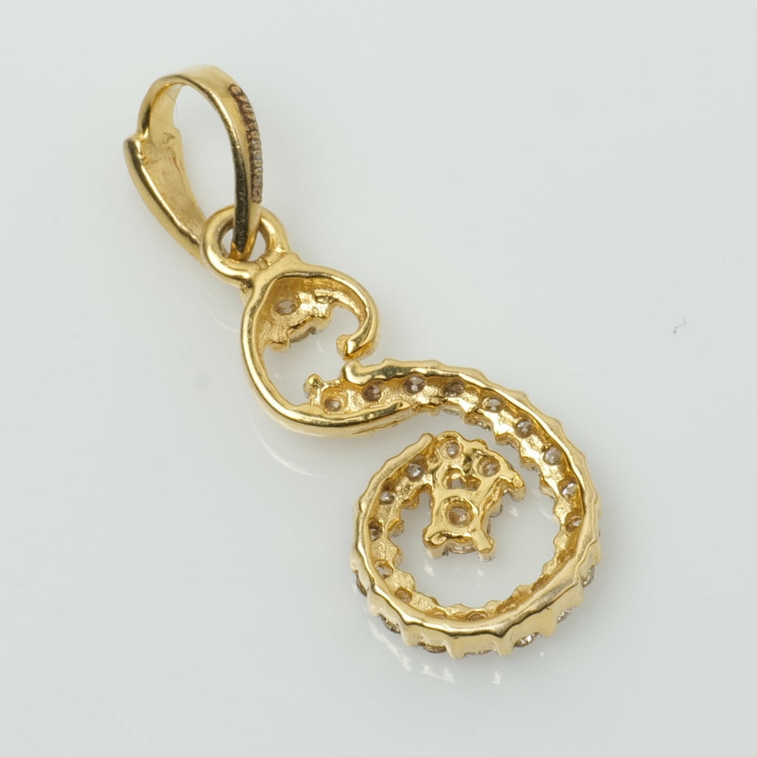 Spiral Diamond Pendant