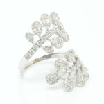Load image into Gallery viewer, Leaf Cluster Baguette Diamond Ring