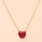 Load image into Gallery viewer, Fruit Ruby Natural Diamond Pendant Necklace