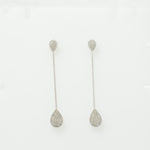 Load image into Gallery viewer, Teardrop Chain Diamond Earrings