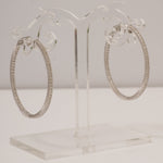Load image into Gallery viewer, Inside Out Diamond Hoop Earrings