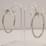 Load image into Gallery viewer, Inside Out Diamond Hoop Earrings