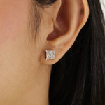 Load image into Gallery viewer, Square Diamond Studs