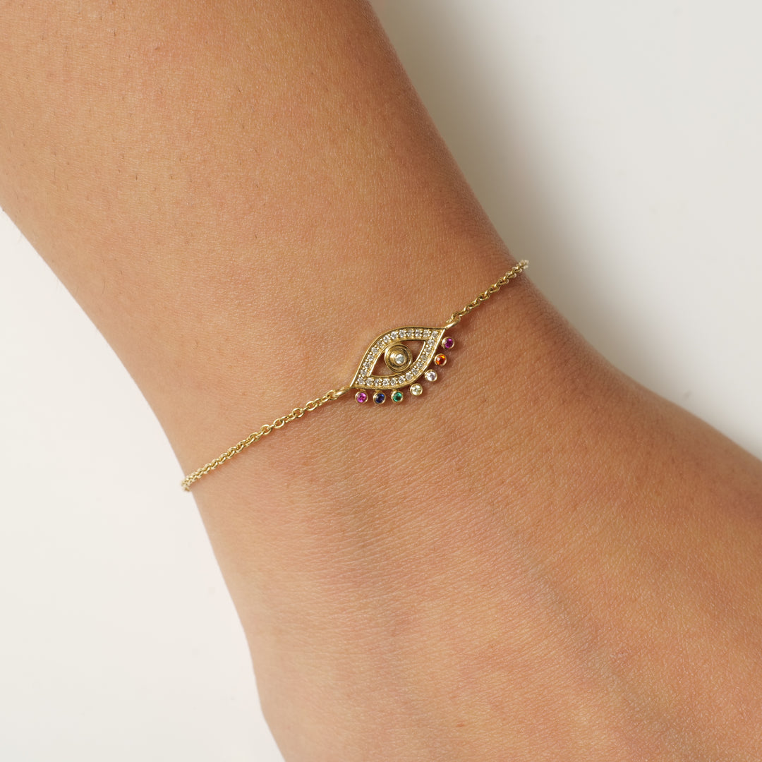 Evil Eye Diamond Bracelet