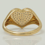 Load image into Gallery viewer, Heart Signet Diamond Ring