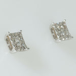 Load image into Gallery viewer, Square Diamond Studs