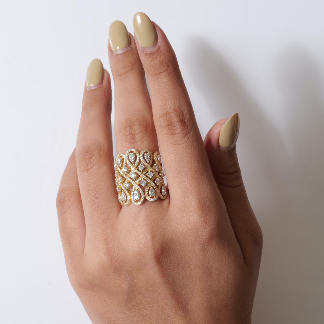 Infinity Cocktail Diamond Ring
