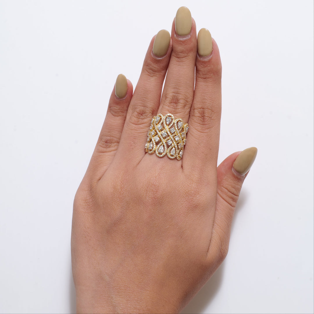 Infinity Cocktail Diamond Ring