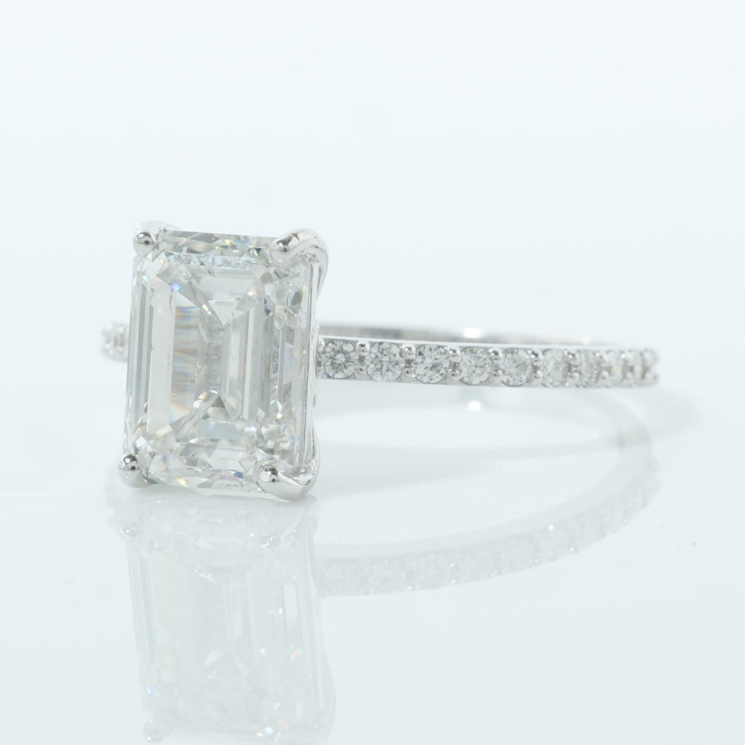 Emerald Cut Lab Grown Diamond Ring