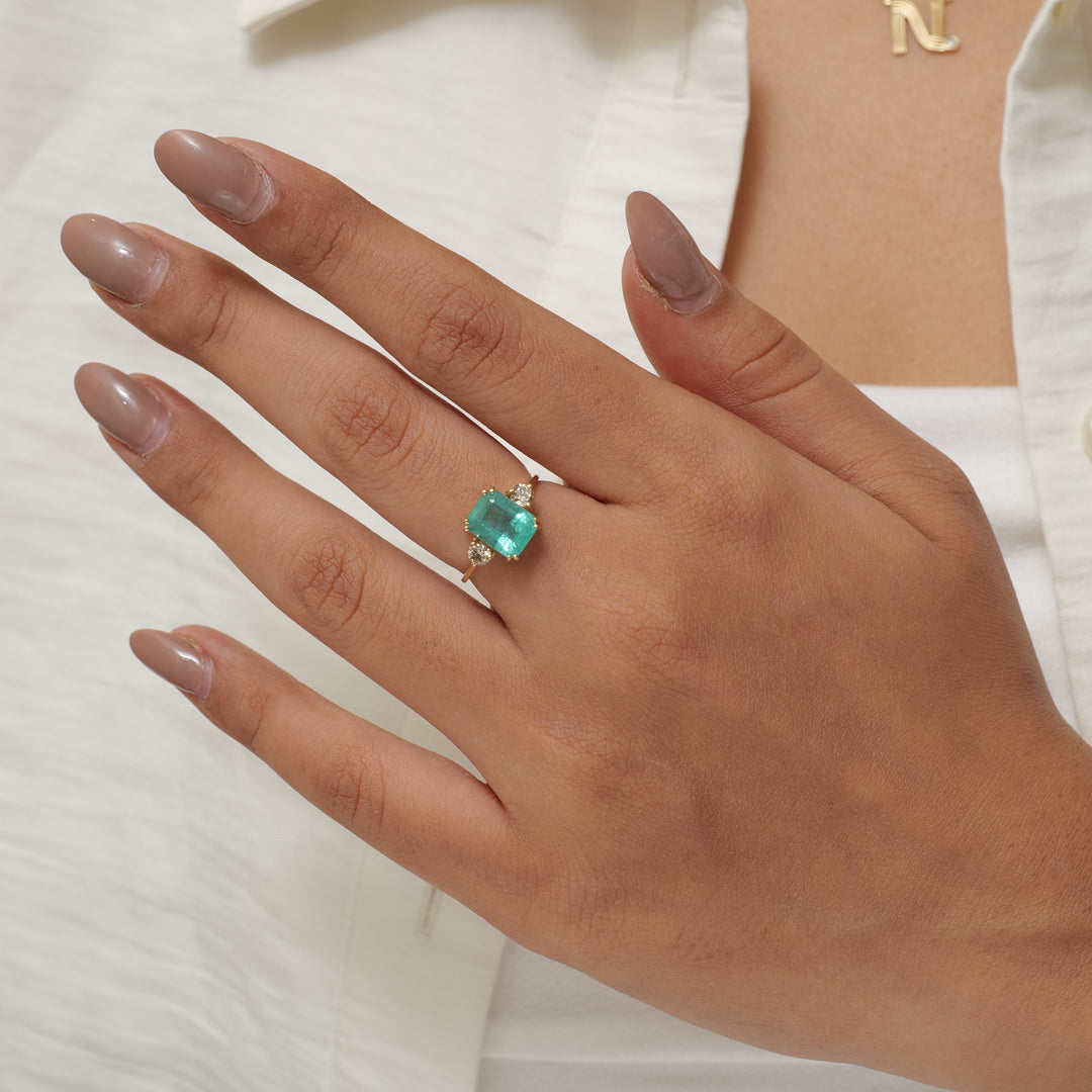 Emerald Diamond Ring