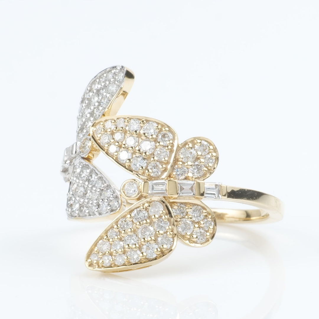 Butterfly Diamond Cocktail Ring