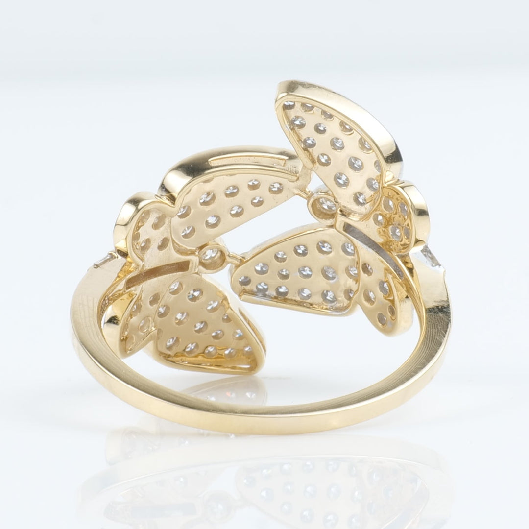 Butterfly Diamond Cocktail Ring