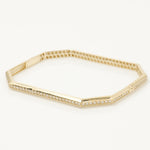 Load image into Gallery viewer, Hexagon Diamond Bangle