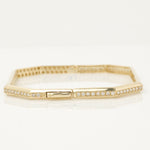 Load image into Gallery viewer, Hexagon Diamond Bangle