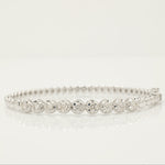 Load image into Gallery viewer, Solitaire Diamond Bracelet In 14kt Solid Gold, Illusion Setting With Natural Diamonds, Ready To Ship, Women's Day Gift