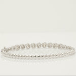 Load image into Gallery viewer, Solitaire Diamond Bracelet In 14kt Solid Gold, Illusion Setting With Natural Diamonds, Ready To Ship, Women's Day Gift