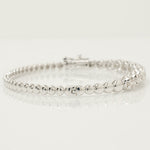 Load image into Gallery viewer, Solitaire Diamond Bracelet In 14kt Solid Gold, Illusion Setting With Natural Diamonds, Ready To Ship, Women's Day Gift