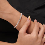 Load image into Gallery viewer, Solitaire Diamond Bracelet In 14kt Solid Gold, Illusion Setting With Natural Diamonds, Ready To Ship, Women's Day Gift