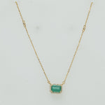 Load image into Gallery viewer, Emerald Halo Necklace