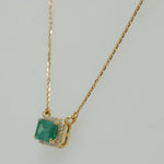 Load image into Gallery viewer, Emerald Halo Necklace