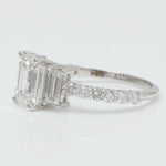 Load image into Gallery viewer, Emerald Cut Three Stone Diamond Ring
