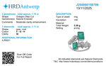Load image into Gallery viewer, Natural Emerald & Fancy Diamond Bypass Ring