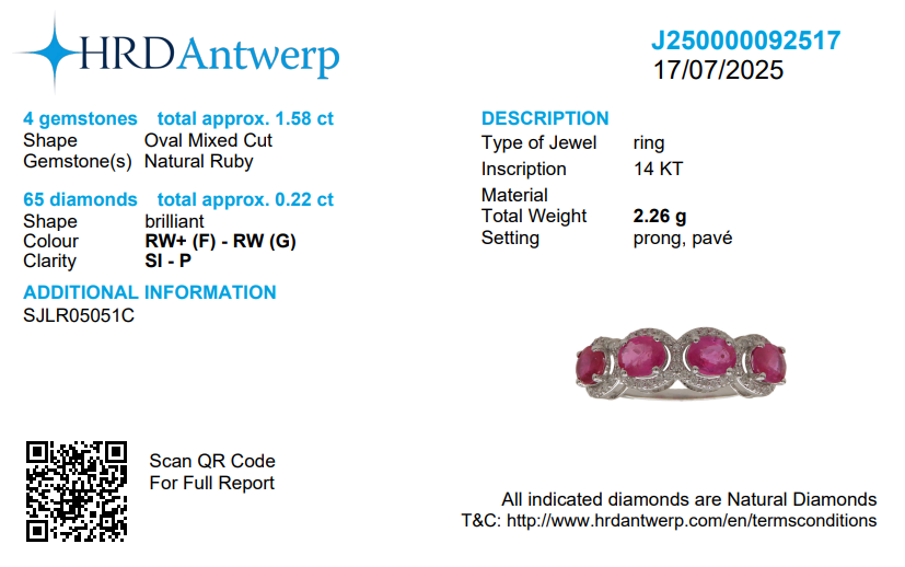 Ruby Gemstone Eternity Diamond Band Ring