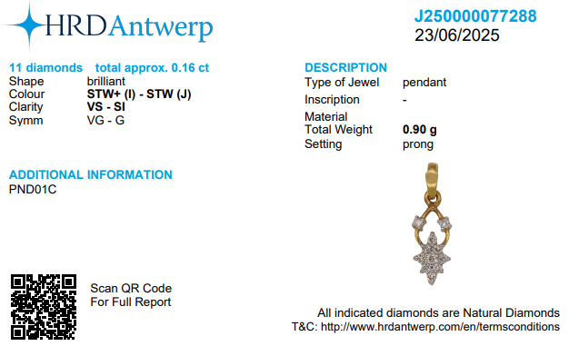 Floral Diamond Pendant