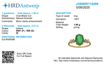 Load image into Gallery viewer, Natural Oval Emerald Diamond Ring