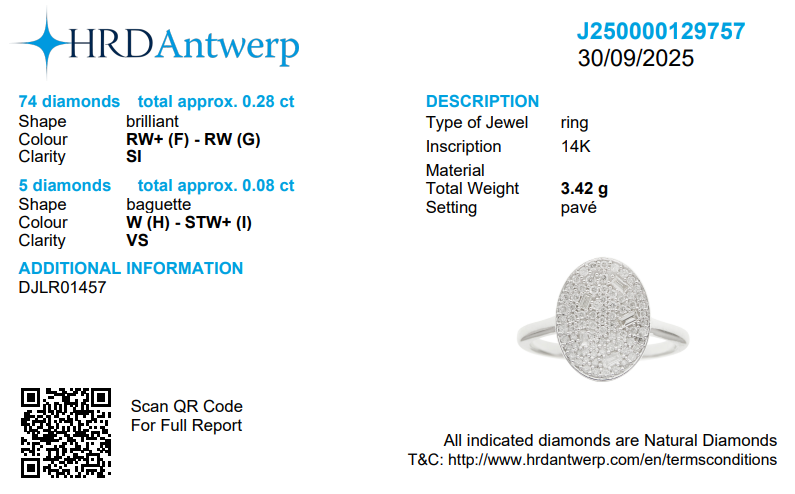 Oval Cluster Diamond Ring