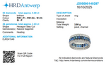 Load image into Gallery viewer, Blue Sapphire Diamond Eternity Band Ring
