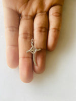 Load image into Gallery viewer, Cross Diamond Pendant, 14k Solid Gold, Natural Diamonds, Religious Jewelry, Gift For Her